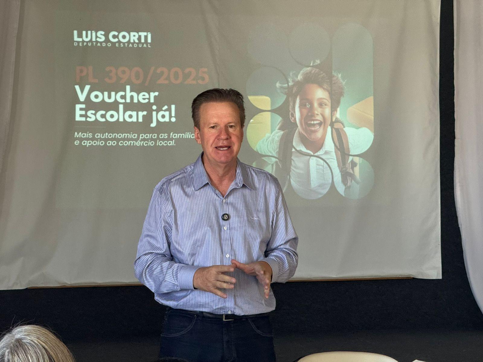 Deputado Luis Corti lança projeto de Voucher Escolar e ganha respaldo de empresários e lideranças do Norte Pioneiro