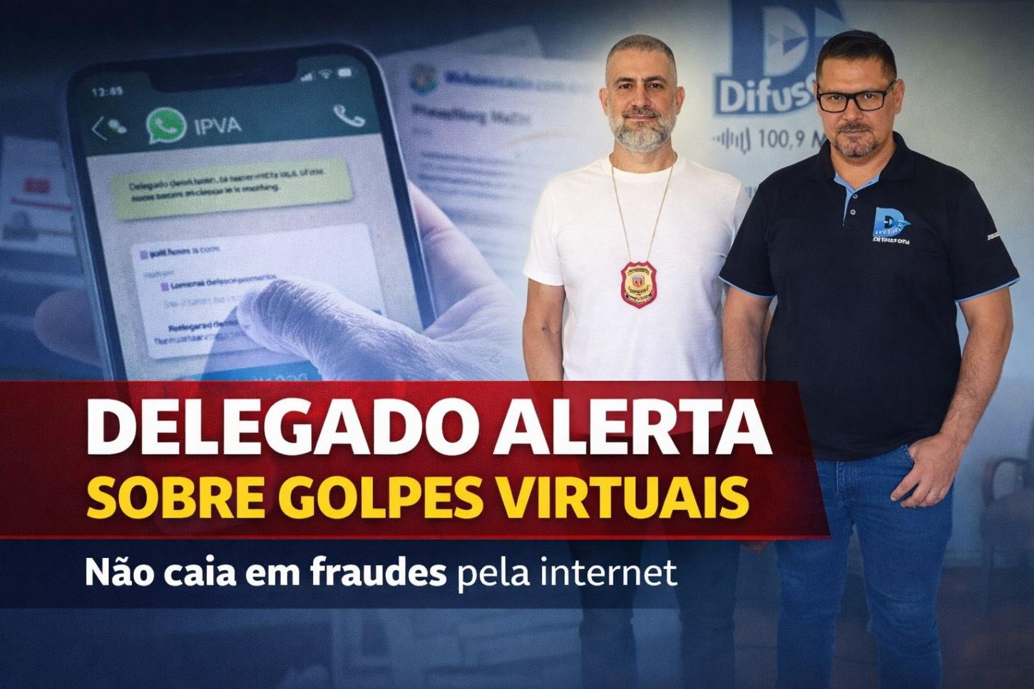 Delegado Daniel Silvestri Goulart alerta para golpes virtuais em entrevista no Espaço Aberto