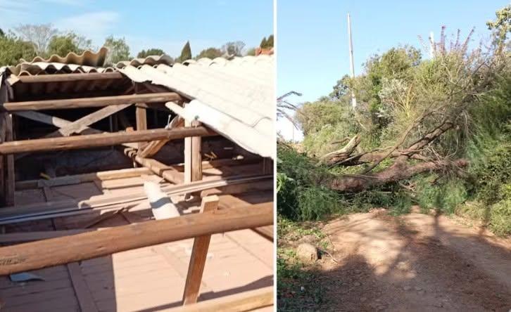 Fortes ventos causam danos em ao menos 11 cidades gaúchas